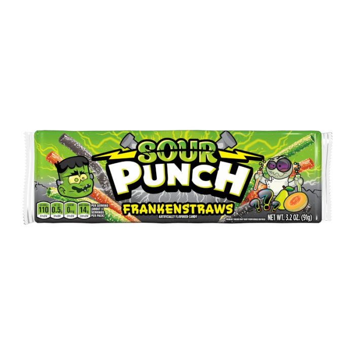 Sour Punch FrankenStraws 91g