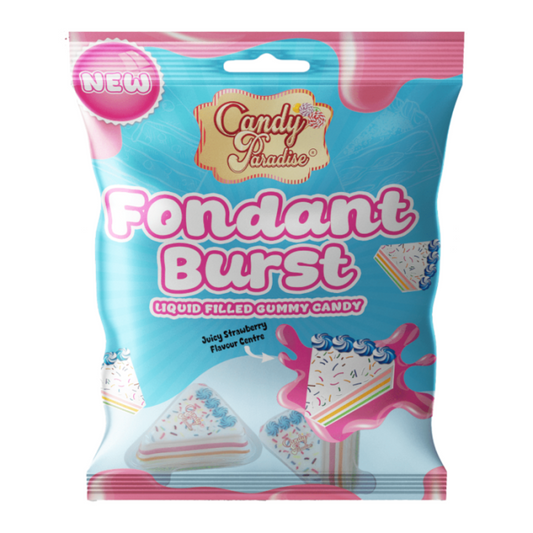 Fondant Burst Strawberry Filled Gummies 72g