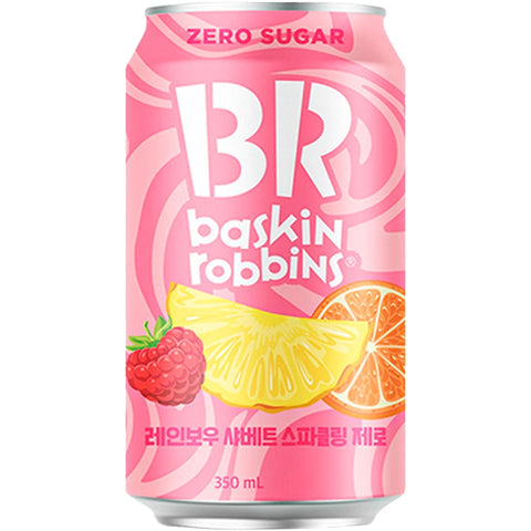 Baskin Robbins Rainbow Sherbet Sparkling Zero Sugar 350ml