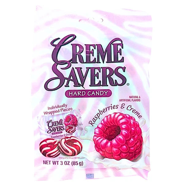 Creme Savers Hard Candy Raspberries & Creme