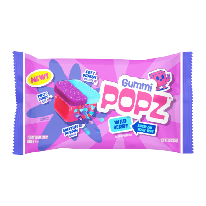 Gummi Popz! Wild Berry 52g