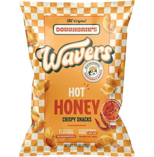 Doughbrik's Wavers Hot Honey Snacks 126g