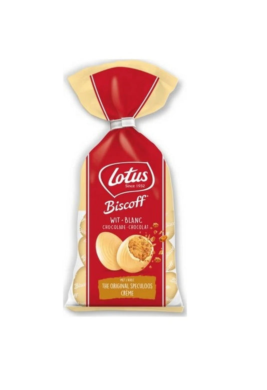 LOTUS BISCOFF EGGS WHITE CHOCOLATE 90g