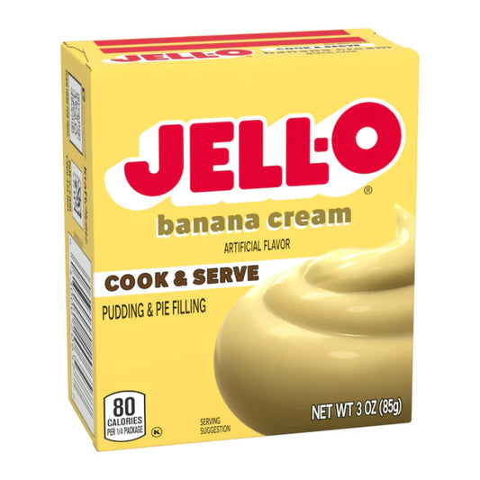 Jell-O Banana Cream Pudding Instant Mix 96g