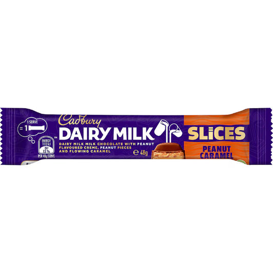 Cadbury Slices Peanut Caramel 48g Australia