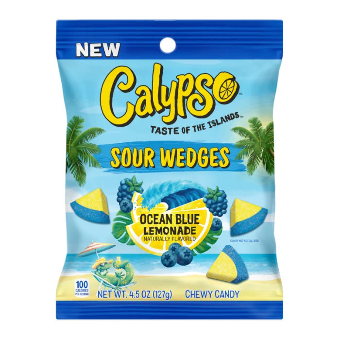 Calypso Sour Wedges Ocean Blue 127g