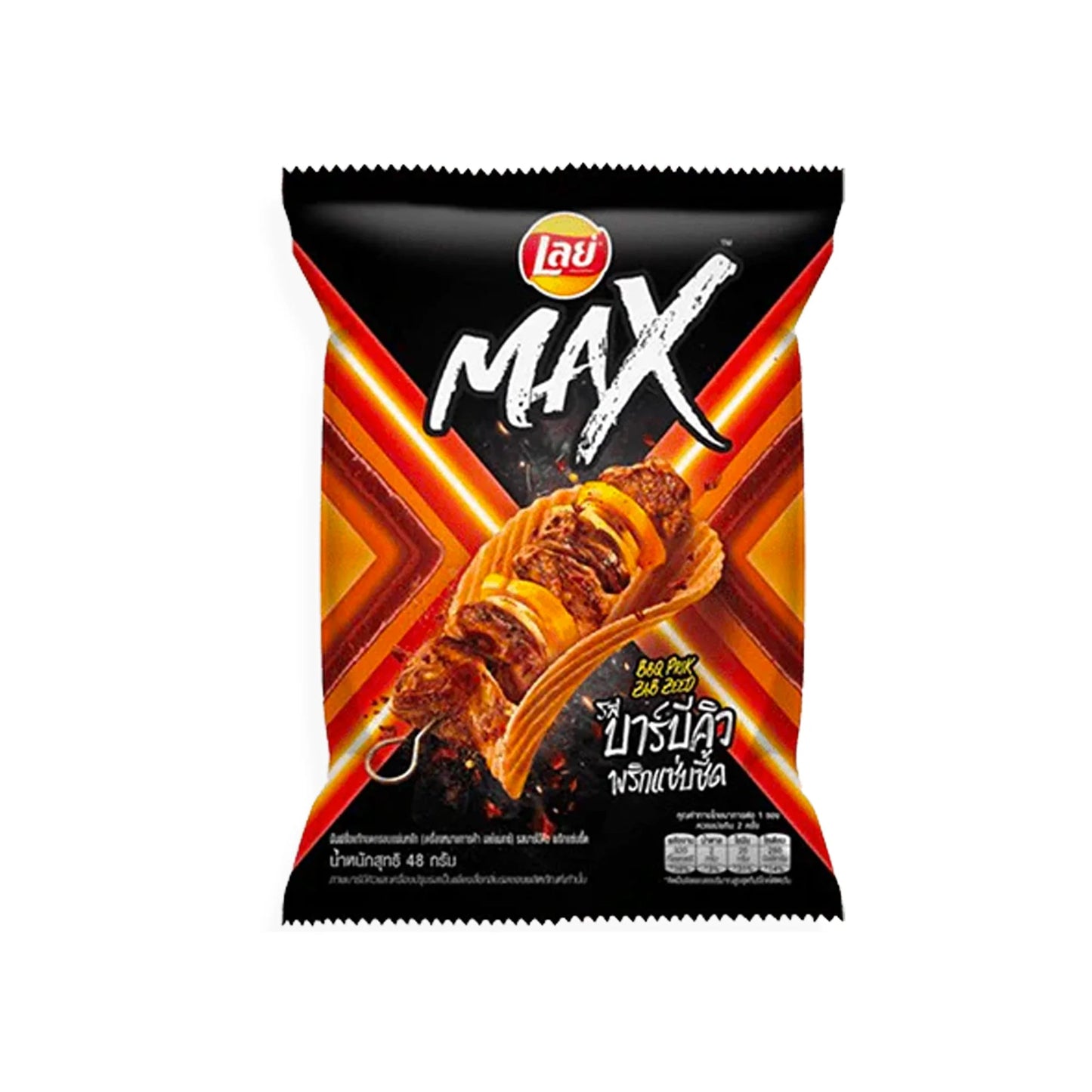 Lay’s MAX BBQ Prik Zaab Zeed 44g Thailand