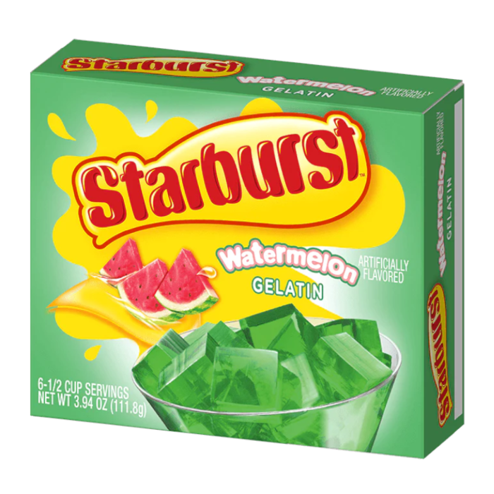 Starburst Watermelon Flavored Gelatin Mix