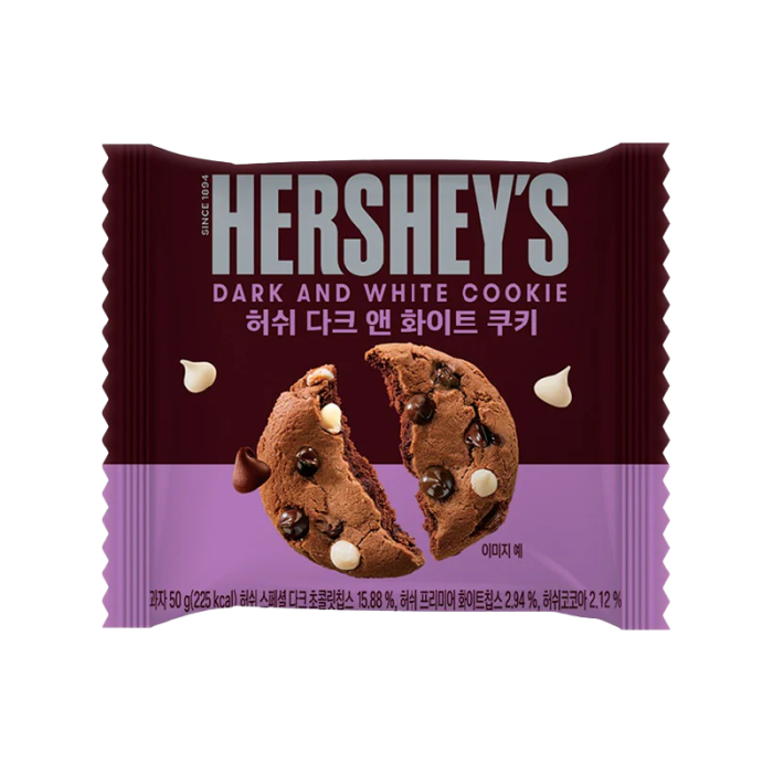 Hershey's Dark and White Chocolate Chip Cookie 50g Korea