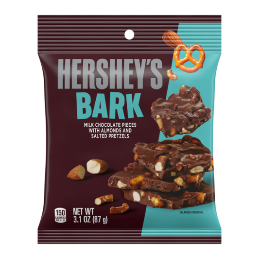 Hershey's Bark w/Pretzels & Almonds Peg Bag 87g