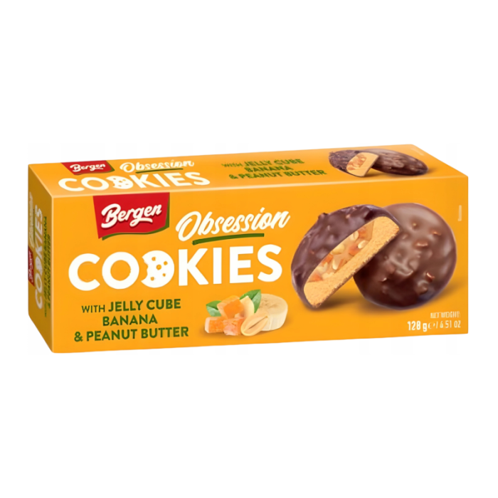 Bergen Cookies Obsession Banana & Peanut Butter 128g
