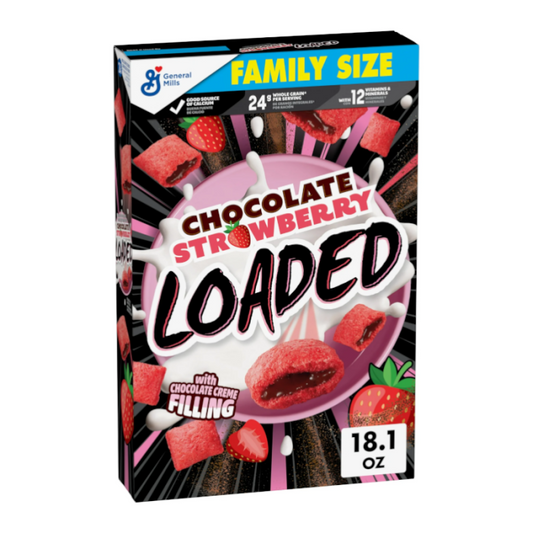 General Mills Chocolate Strawberry Loaded Cereal 513g FAMILY SIZE