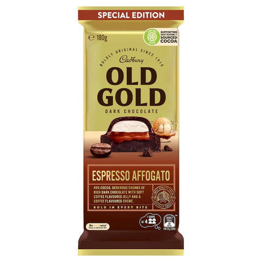 Cadbury Old Gold Espresso Affogato 180g Australia