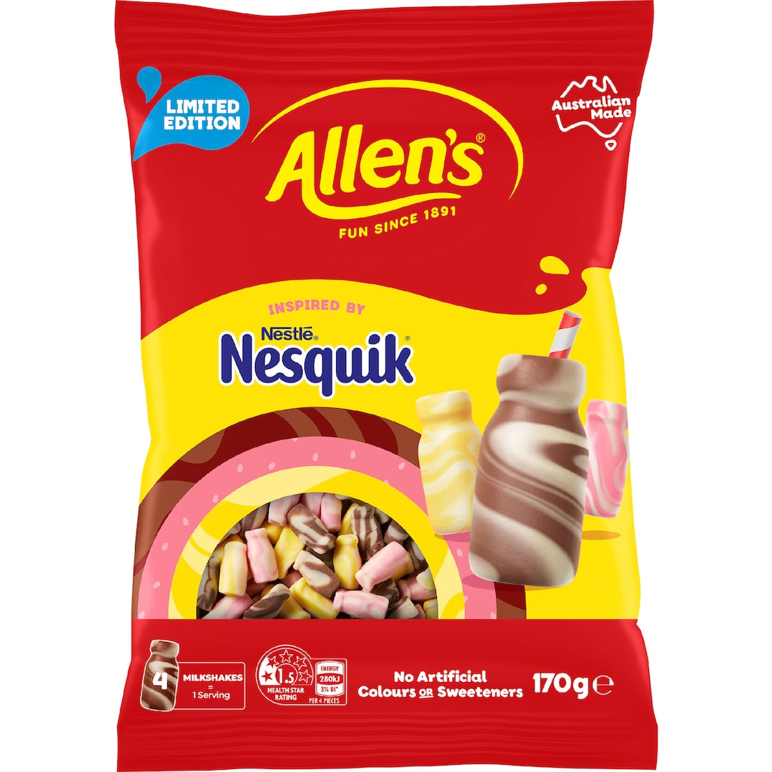 Nesquik Milkshakes 170g Australia