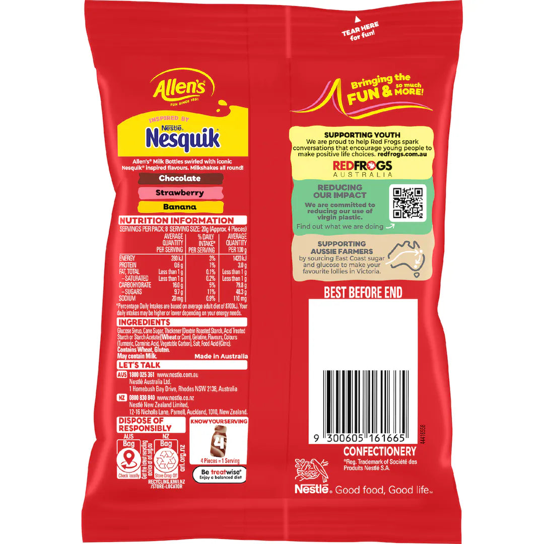 Nesquik Milkshakes 170g Australia
