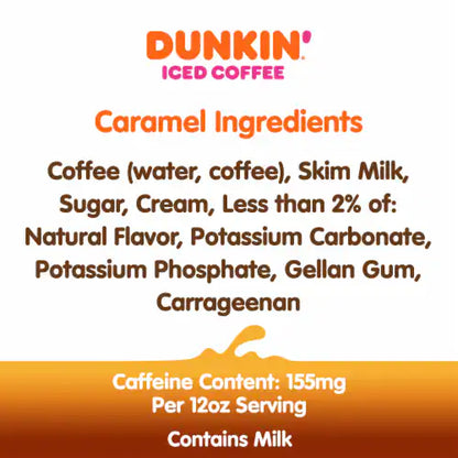 Dunkin' Caramel Iced Coffee 405ml