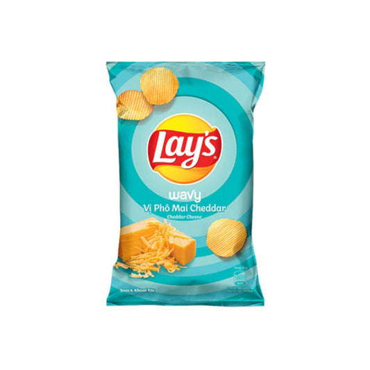 Lays Wavy Cheddar Cheese 80g King Size Vietnam