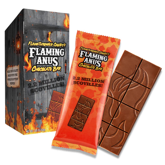 Flamethrower Candy's Flaming Anus Chocolate Bar
