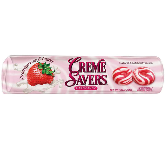 Creme Savers Hard Candy Strawberries & Cream 1.76oz