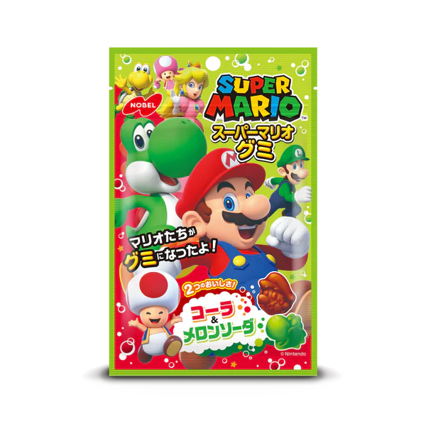 Super Mario Gummy Cola & Melon 50g Japan