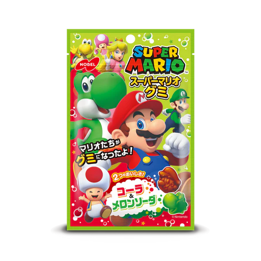 Super Mario Gummy Cola & Melon 50g Japan