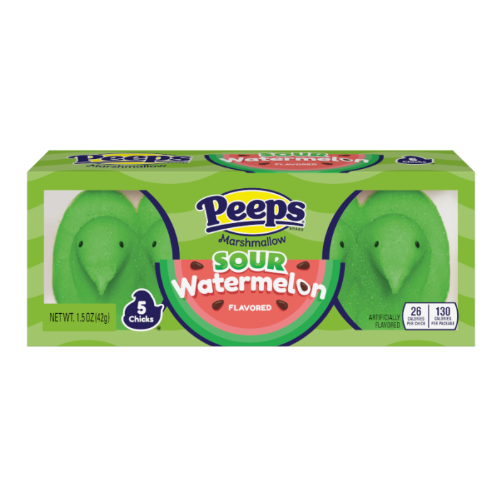 Peeps Sour Watermelon Chicks 5PK 42g