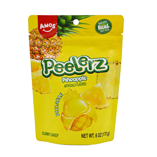 Amos Peelerz Gummy Pineapple Peg Bag 170g