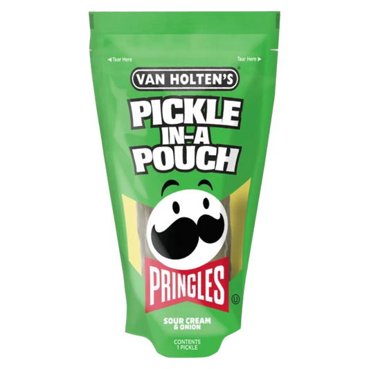 Van Holten’s x Pringles® Sour Cream & Onion Pickle-In-A-Pouch