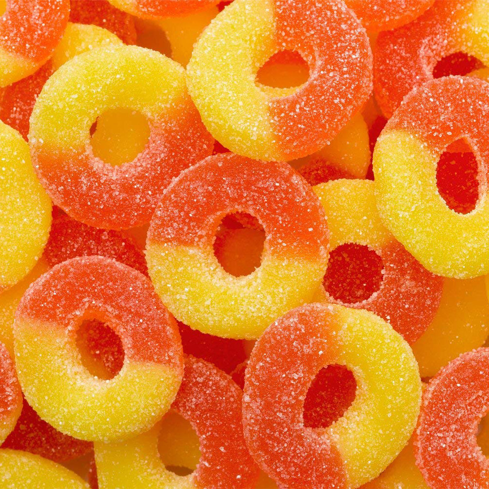 Peach Rings Label Peach Rings 100g – WorldSnacks
