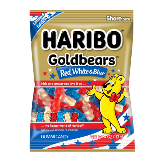 Haribo Gold Bears Red, White & Blue 141g