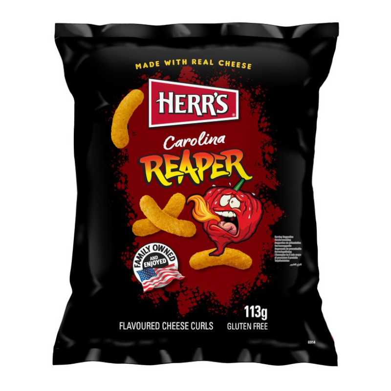 Herr's Carolina Reaper Cheese Curls 113g