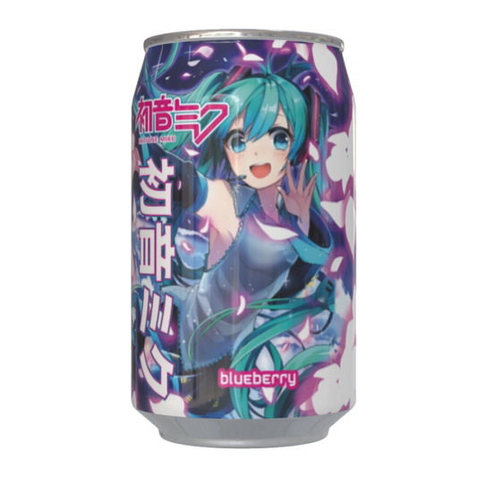 Kawaji Hatsune Miku Blueberry Flavour Soda 330ml