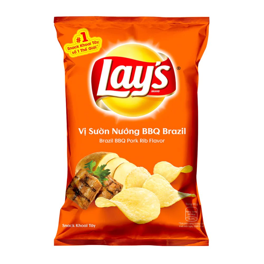 Lays Brazil BBQ Pork Rib 54g Vietnam