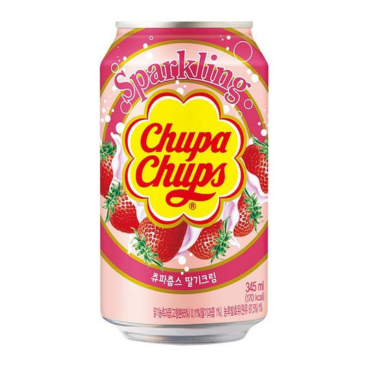 Chupa Chups Sparkling Strawberry & Cream 345ml Korea