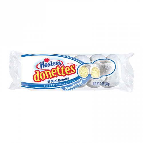Hostess Powdered Sugar Mini Donettes 6pk