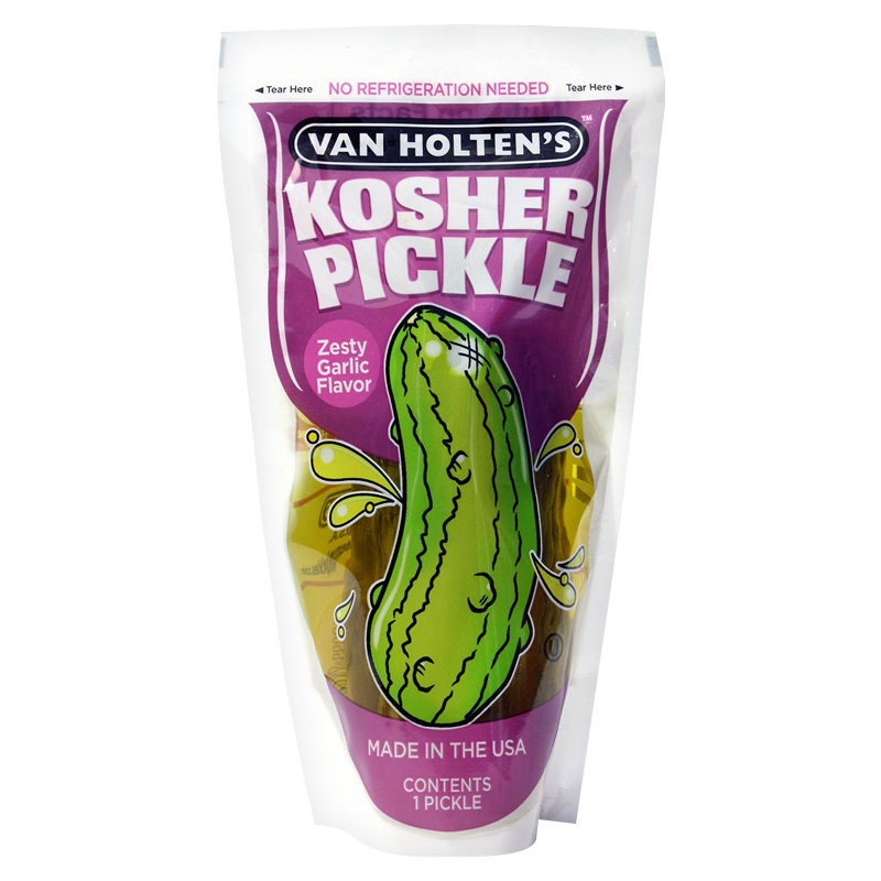 Van Holtens large kosher garlic Pickle 126g